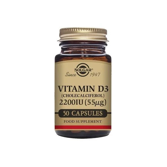 Vitamin D3 2200 IU (55 ug) 50 kapslar - Solgar