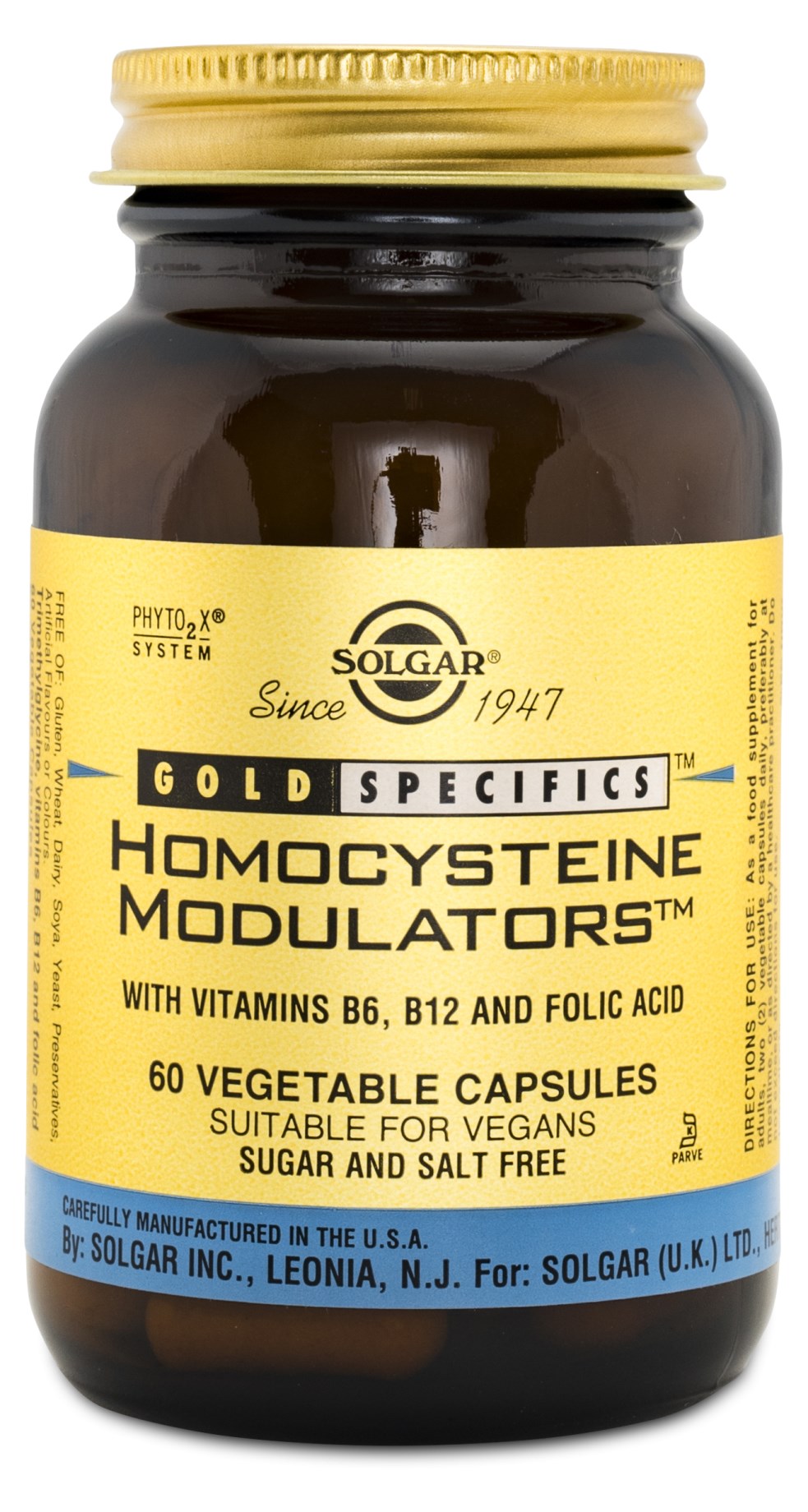 Homocysteine Modulators 60 Kapslar - Solgar