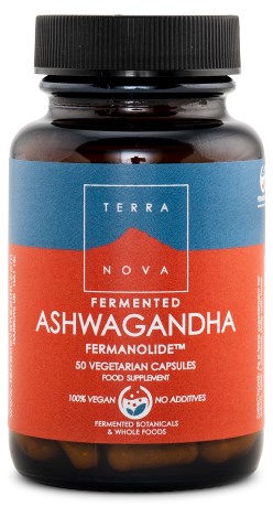 Fermented Ashwagandha 250mg, 50 kapslar - Terranova